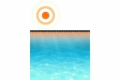 Flydende Soldrevet Pe-Poolovertræk Rund 300 Cm Blå