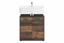 Fmd Vaskeskab Med 2 Låger Mørkegrå Og Mørkt Træ -TRADEMAX Salg fmd vaskeskab med 2 laager moerkegraa og moerkt trae flerfarvet 1962711 1