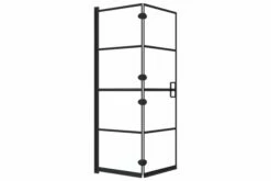 Foldbar Bruseafskærmning 100x140 Cm Sikkerhedsglas Sort -TRADEMAX Salg foldbar bruseafskaermning 100x140 cm sikkerhedsglas sort 3444503 1