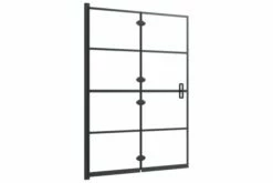 Foldbar Bruseafskærmning 100x140 Cm Sikkerhedsglas Sort -TRADEMAX Salg foldbar bruseafskaermning 100x140 cm sikkerhedsglas sort 3447103 1
