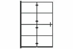 Foldbar Bruseafskærmning 100x140 Cm Sikkerhedsglas Sort -TRADEMAX Salg foldbar bruseafskaermning 100x140 cm sikkerhedsglas sort 3447104 1