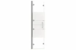 Foldbar Bruseafskærmning 120x140 Cm Sikkerhedsglas Hvid -TRADEMAX Salg foldbar bruseafskaermning 120x140 cm sikkerhedsglas hvid 3681335 1