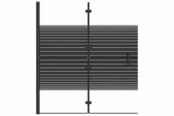 Foldbar Bruseafskærmning 120x140 Cm Sikkerhedsglas Sort -TRADEMAX Salg foldbar bruseafskaermning 120x140 cm sikkerhedsglas sort 3682066