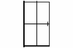 Foldbar Brusekabine 120x140 Cm Sikkerhedsglas Sort -TRADEMAX Salg foldbar brusekabine 120x140 cm sikkerhedsglas sort 3446730 1