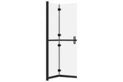 Foldbar Brusevæg 110x190 Cm Matteret Sikkerhedsglas -TRADEMAX Salg foldbar brusevaeg 110x190 cm matteret sikkerhedsglas gennemsigtig 3912581 1