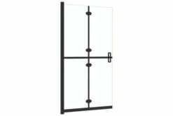 Foldbar Brusevæg 80x190 Cm Transparent Sikkerhedsglas -TRADEMAX Salg foldbar brusevaeg 80x190 cm transparent sikkerhedsglas gennemsigtig 3912417 1