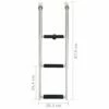Foldbar Stige 3 Trin Rustfrit Stål 2 Foldbar Stige 3 Trin Rustfrit Stål -TRADEMAX Salg foldbar stige 3 trin rustfrit staal 1821311