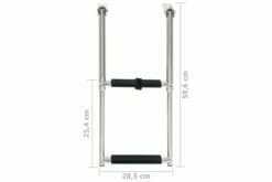 Foldbar Stige To Trin Rustfrit Stål