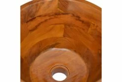 Håndvask 40x20 Cm Massivt Teaktræ -TRADEMAX Salg haandvask 40x20 cm massivt teaktrae brun 3483554 1
