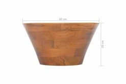 Håndvask 40x20 Cm Massivt Teaktræ -TRADEMAX Salg haandvask 40x20 cm massivt teaktrae brun 3483555 1