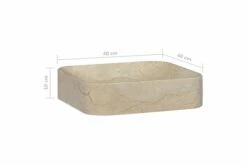 Håndvask 40x40x10 Cm Marmor Cremefarvet -TRADEMAX Salg haandvask 40x40x10 cm marmor cremefarvet creme 4078175 1