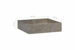 Håndvask 40x40x10 Cm Marmor Grå -TRADEMAX Salg haandvask 40x40x10 cm marmor graa graa 4078191 1