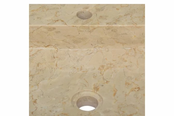 Håndvask 40x40x12 Cm Marmor Cremefarvet 16 Håndvask 40x40x12 Cm Marmor Cremefarvet - Billede 14