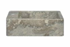 Håndvask 40x40x12 Cm Marmor Grå -TRADEMAX Salg haandvask 40x40x12 cm marmor graa graa 4078375 1