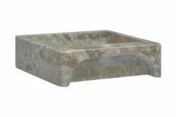 Håndvask 40x40x12 Cm Marmor Grå -TRADEMAX Salg haandvask 40x40x12 cm marmor graa graa 4078377 1