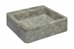 Håndvask 40x40x12 Cm Marmor Grå -TRADEMAX Salg haandvask 40x40x12 cm marmor graa graa 4078378