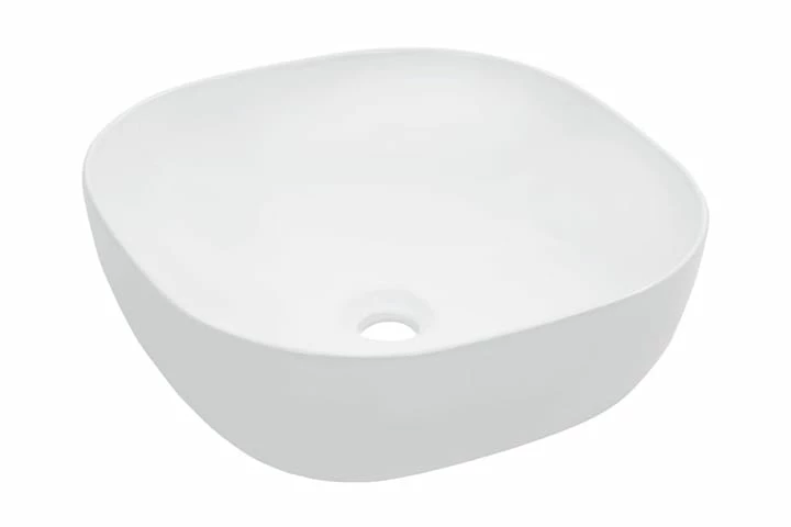Håndvask 42,5 X 42,5 X 14,5 Cm Keramik Hvid 7 Håndvask 42,5 X 42,5 X 14,5 Cm Keramik Hvid - Billede 5