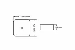 Håndvask 42,5 X 42,5 X 14,5 Cm Keramik Hvid 21 Håndvask 42,5 X 42,5 X 14,5 Cm Keramik Hvid -TRADEMAX Salg haandvask 425 x 425 x 145 cm keramik hvid hvid 4245755 1