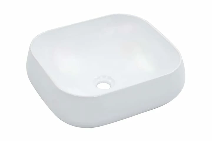 Håndvask 44,5 X 39,5 X 14,5 Cm Keramik Hvid 7 Håndvask 44,5 X 39,5 X 14,5 Cm Keramik Hvid - Billede 5