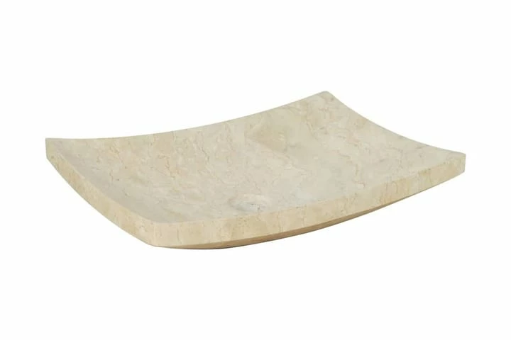Håndvask 50 X 35 X 12 Cm Marmor Cremefarvet 14 Håndvask 50 X 35 X 12 Cm Marmor Cremefarvet - Billede 12