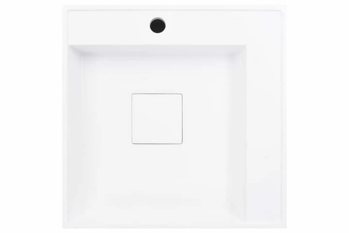 Håndvask 50 X 50 X 12,3 Cm Mineralstøbt/marmorstøbt Hvid 9 Håndvask 50 X 50 X 12,3 Cm Mineralstøbt/marmorstøbt Hvid - Billede 7