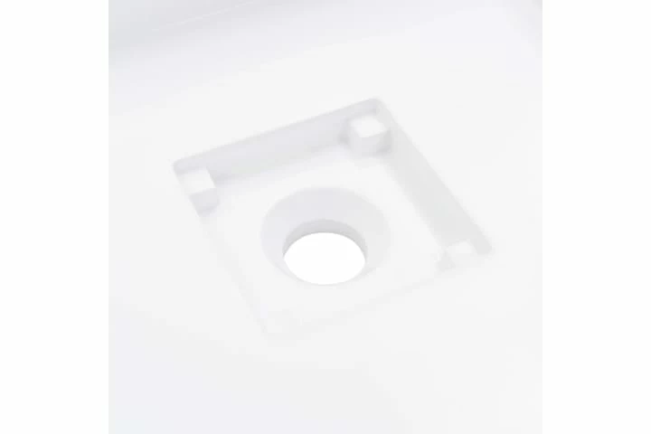 Håndvask 50 X 50 X 12,3 Cm Mineralstøbt/marmorstøbt Hvid 12 Håndvask 50 X 50 X 12,3 Cm Mineralstøbt/marmorstøbt Hvid - Billede 10