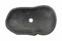 Håndvask Flodsten Oval 60-70 Cm -TRADEMAX Salg haandvask flodsten oval 60 70 cm graa 4073421