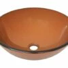 Håndvask Hærdet Glas 42 Cm Brun