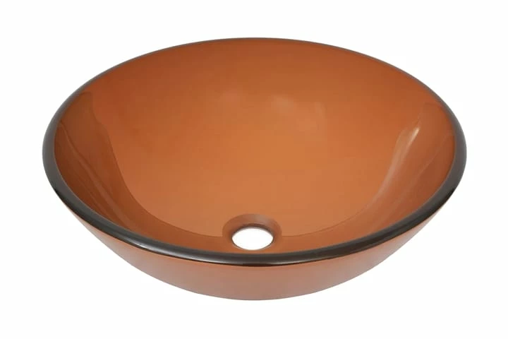 Håndvask Hærdet Glas 42 Cm Brun 3 Håndvask Hærdet Glas 42 Cm Brun
