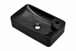 Håndvask I Keramik Til Badeværelse, Hul Til Vandhane, Sort 11 Håndvask I Keramik Til Badeværelse, Hul Til Vandhane, Sort -TRADEMAX Salg haandvask i keramik til badevaerelse hul til vandhane sort sort 4244747 1