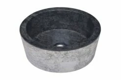 Håndvask Ø40x15 Cm Marmor Sort -TRADEMAX Salg haandvask oe40x15 cm marmor sort sort 4071995