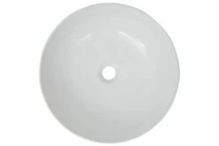Håndvask Rund Keramik 41,5 X 13,5 Cm Hvid
