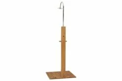 Havebruser 75x75x210 Cm Massivt Teaktræ -TRADEMAX Salg havebruser 75x75x210 cm massivt teaktrae brun 3525812