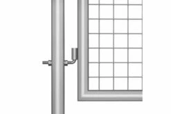 Havelåge Galvaniseret Stål 306 X 150 Cm Sølvfarvet -TRADEMAX Salg havelaage galvaniseret staal 306 x 150 cm soelvfarvet soelv 1433034