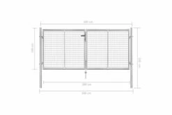 Havelåge Galvaniseret Stål 306 X 150 Cm Sølvfarvet -TRADEMAX Salg havelaage galvaniseret staal 306 x 150 cm soelvfarvet soelv 1480435 1