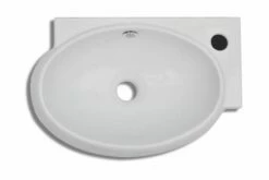 Hjørnehåndvask Overløb Hanehul Keramisk Hvid 29 Hjørnehåndvask Overløb Hanehul Keramisk Hvid -TRADEMAX Salg hjoernehaandvask overloeb hanehul keramisk hvid hvid 4073046 1