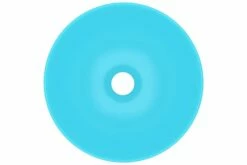 Keramisk Håndvask Til Badeværelse Rund Lysegrøn