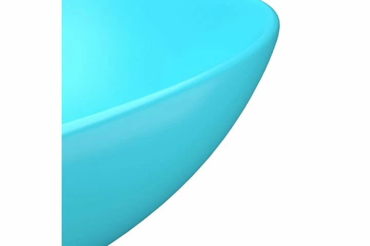 Keramisk Håndvask Til Badeværelse Rund Lysegrøn 8 Keramisk Håndvask Til Badeværelse Rund Lysegrøn - Billede 6