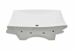 Keramisk Rektangulær Håndvask M. Overløb & Hul Til Hane -TRADEMAX Salg keramisk rektangulaer haandvask m overloeb hul til hane hvid 4073102 1