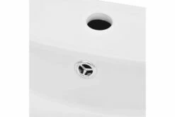 Keramisk Rektangulær Håndvask M. Overløb & Hul Til Hane -TRADEMAX Salg keramisk rektangulaer haandvask m overloeb hul til hane hvid 4073103