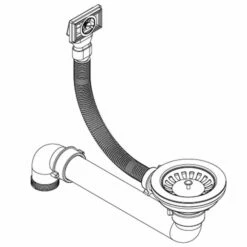 Køkkenvask Enkelt Vask Granit Grå