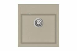 Køkkenvask Enkelt Vask Granit Grå -TRADEMAX Salg koekkenvask granit enkelt vask beige beige 4071219