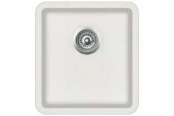 Køkkenvask Granit Enkelt Vask Hvid -TRADEMAX Salg koekkenvask granit enkelt vask hvid hvid 1185717 1