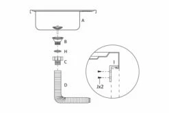 Køkkenvask Med Afløbssæt 1000x600x155 Mm Rustfrit Stål -TRADEMAX Salg koekkenvask med afloebssaet 1000x600x155 mm rustfrit staal soelv 2903748