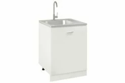 Køkkenvask Med Afløbssæt 600x600x155 Mm Rustfrit Stål -TRADEMAX Salg koekkenvask med afloebssaet 600x600x155 mm rustfrit staal soelv 2933907 1