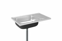 Køkkenvask Med Afløbssæt 800x500x155 Mm Rustfrit Stål