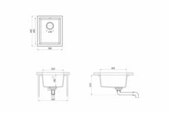 Køkkenvask Med Overløbshul Granit Hvid -TRADEMAX Salg koekkenvask med overloebshul granit hvid hvid 4459824 1