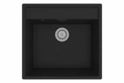 Køkkenvask Med Overløbshul Granit Sort -TRADEMAX Salg koekkenvask med overloebshul granit sort sort 2237472 1