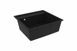 Køkkenvask Med Overløbshul Granit Sort -TRADEMAX Salg koekkenvask med overloebshul granit sort sort 2242198