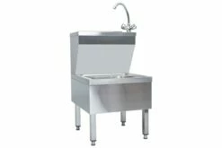 Kommerciel Håndvask Med Vandhane Fritstående Rustfrit Stål -TRADEMAX Salg kommerciel haandvask med vandhane fritstaaende rustfrit staal soelv 1931358
